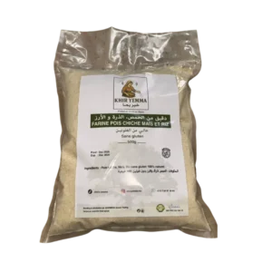 Farine traditionnelle de mais + riz + pois chiche (sans gluten) 500g