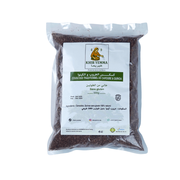 50.png Couscous traditionnel de caroubier + quinoa (sans gluten) 500g
